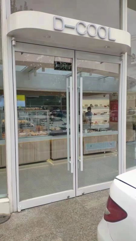 Χωρίς πλαίσιο διπλή πύλη 36 ιντσών αυτόματη πόρτες κούνια KFC πόρτες