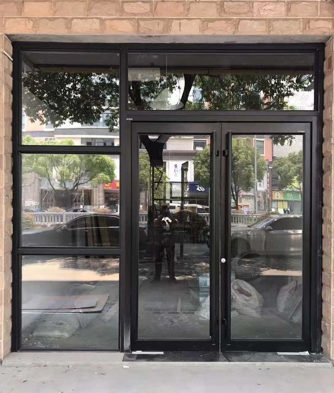OEM UPVC ανοξείδωτο stell Αλουμίνιο Διπλή κλίση πόρτες kfc πόρτα 1,2mm πάχος